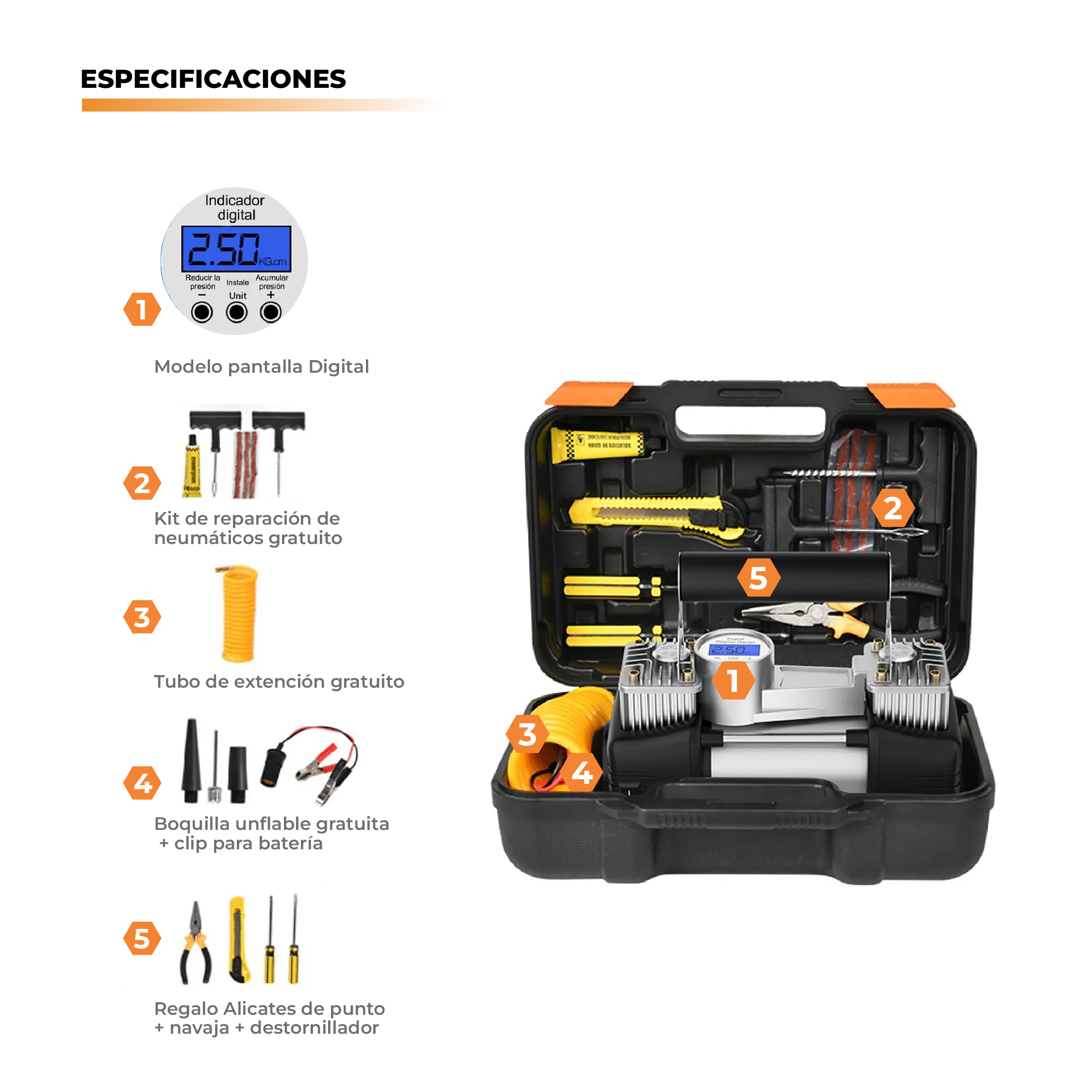 Miniatura 7 de INFLADOR DE LLANTAS